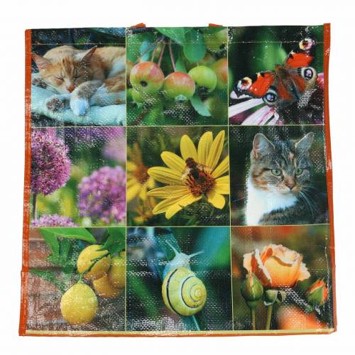 Floristik24 Bolsa de la compra con asas picnic plástico 45×20×44cm