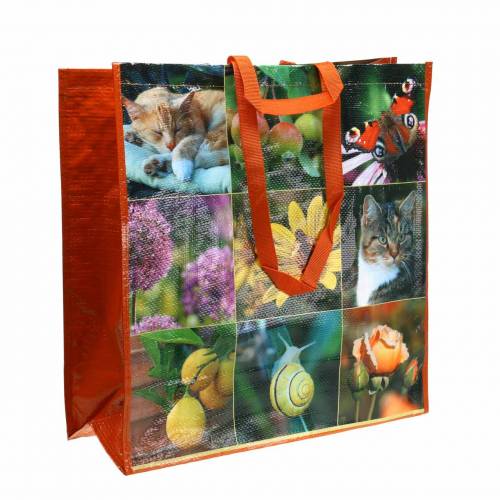 Floristik24 Bolsa de la compra con asas picnic plástico 45×20×44cm