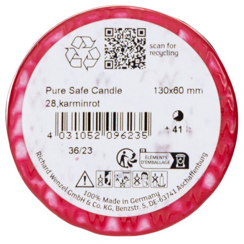 Artículo Vela de pilar PURE de cera natural para un ambiente acogedor 13cm