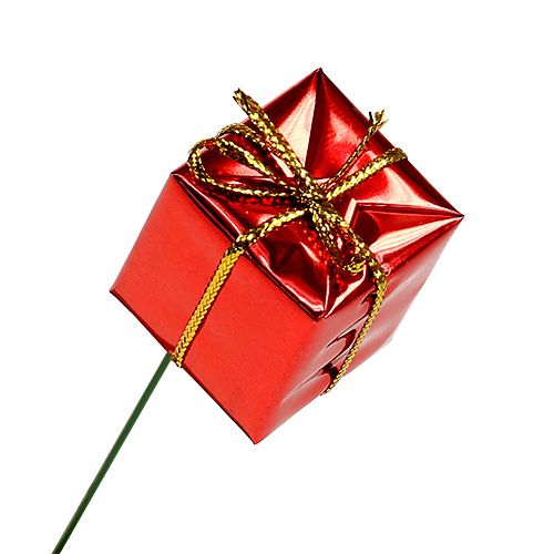 Floristik24 Paquete en alambre 2.5cm rojo 60pcs