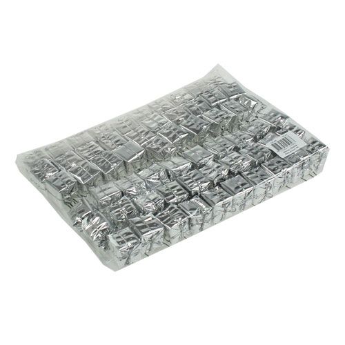 Paquete en alambre plateado 2.5cm 60pcs | Floristik24.es