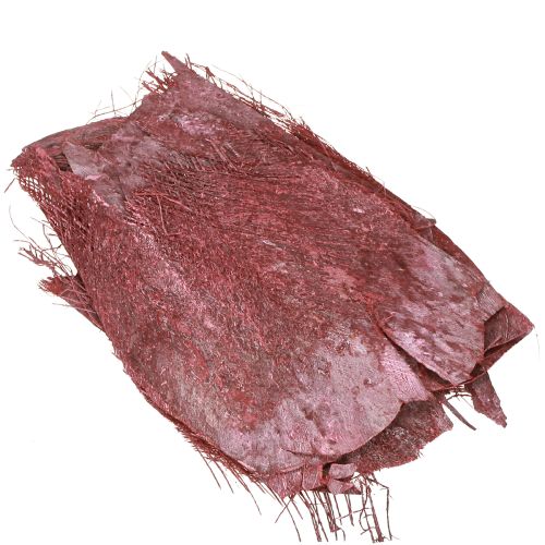 Artículo Fibra de palma para manualidades color burdeos lavado 20-40cm 250g