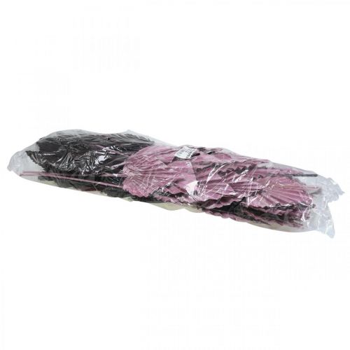 Artículo Palmspear Mix Pink Berry, floristería conmemorativa lavada en blanco 65 piezas