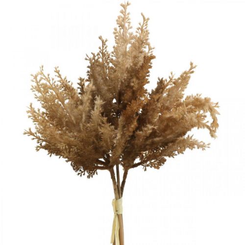 Floristik24 Hierba de pampa artificial marrón decoración seca hierba ornamental 35cm 4 piezas