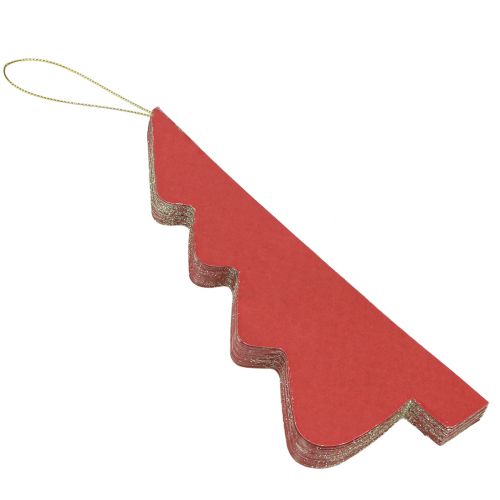 Artículo Árbol de Navidad de papel Colgante navideño Burdeos Al. 20 cm