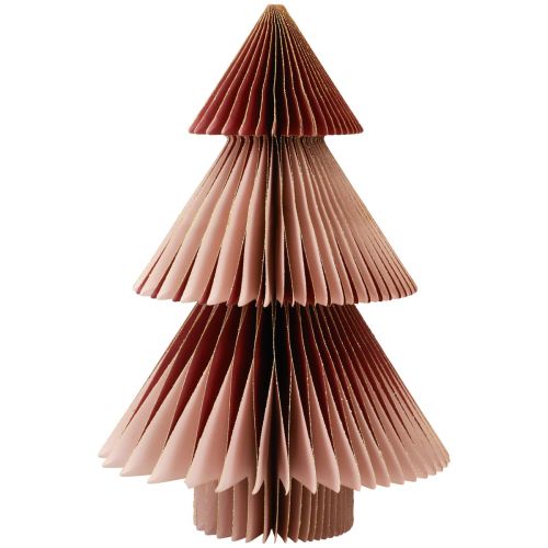 Floristik24 Árbol de Navidad de papel Árbol de Navidad de papel Burdeos Al. 30 cm