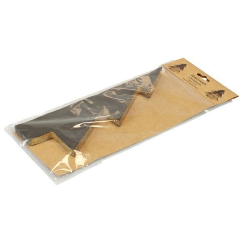 Floristik24 Árbol de Navidad de papel Árbol de Navidad de papel Negro Al. 30 cm