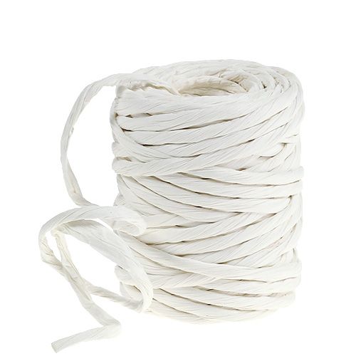 Cordón de papel 6mm 23m blanco