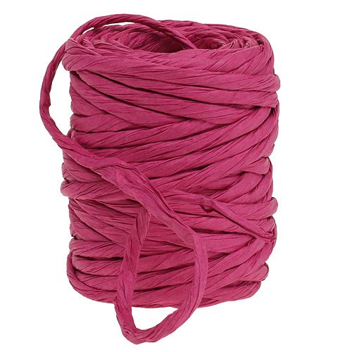 Cordón de papel 6mm 23m rosa