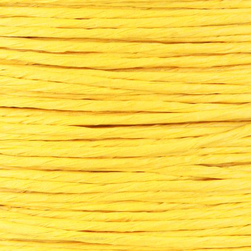 Artículo Cordón de papel envuelto en alambre Ø2mm 100m amarillo