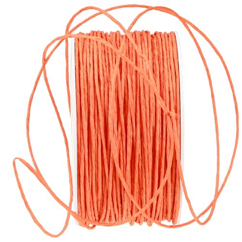 Artículo Cordón de papel envuelto en alambre Ø2mm 100m Naranja