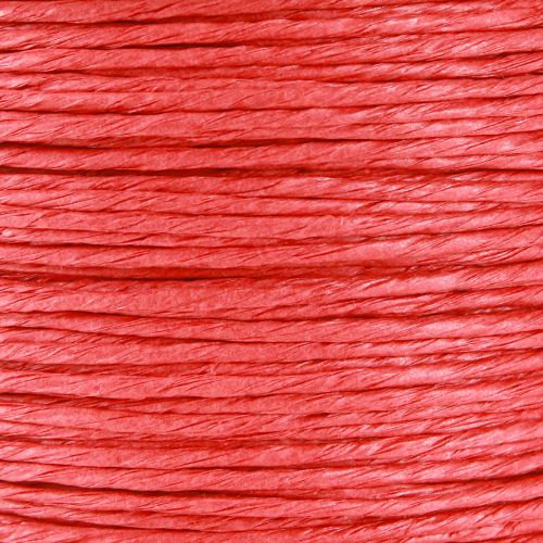 Artículo Cordón de papel envuelto en alambre Ø2mm 100m rojo