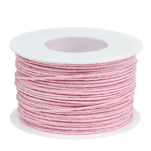 Hilo de papel envuelto Ø2mm 100m rosa