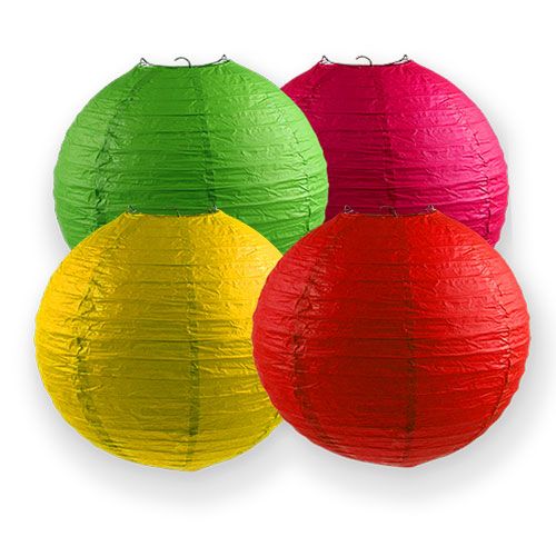 Floristik24 Tipo de linternas de papel Ø30cm 4 piezas