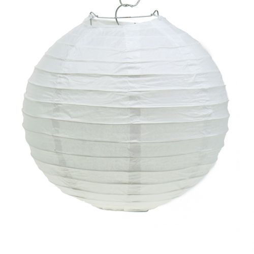 Floristik24 Farol de papel blanco Ø20cm