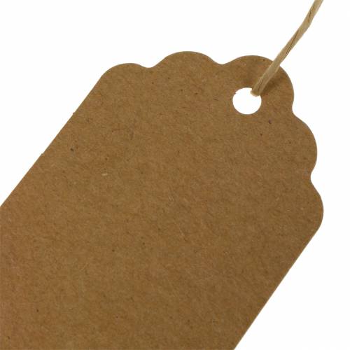 Artículo Etiqueta de regalo cartel de papel 9,5/8cm 100 uds.