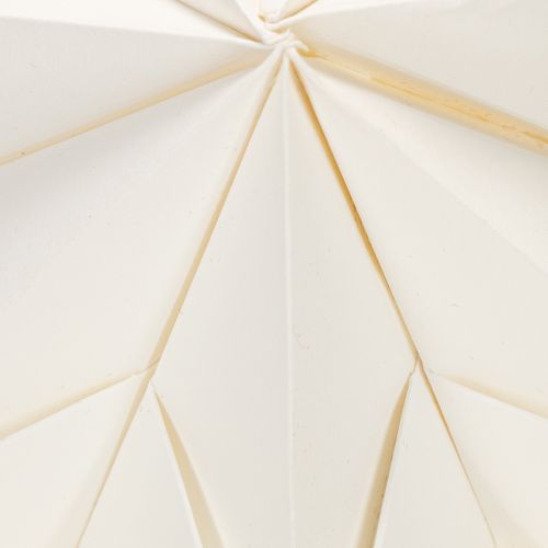 Artículo Estrellas de papel estilo escandinavo, estrella de Navidad color crema, 45 cm, 3 unidades