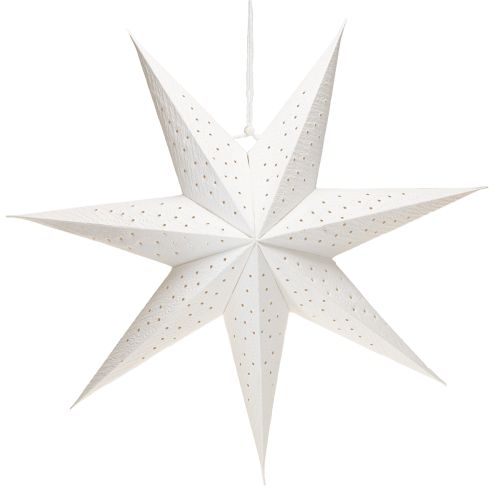 Floristik24 Estrellas de papel para luces navideñas, blancas, 45 cm, 3 unidades