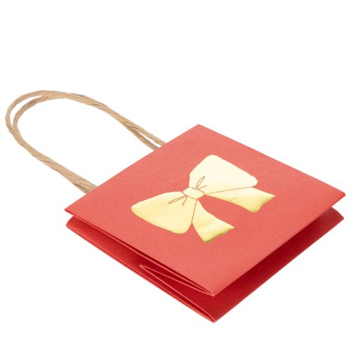 Bolsas de regalo de papel con motivo de cinta, 12 cm, 8 unidades | Floristik24.es