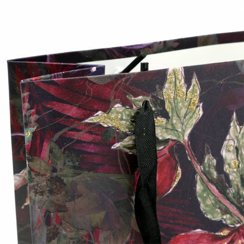 Floristik24 Bolsa de regalo flores oro 18cm x 8cm H24cm