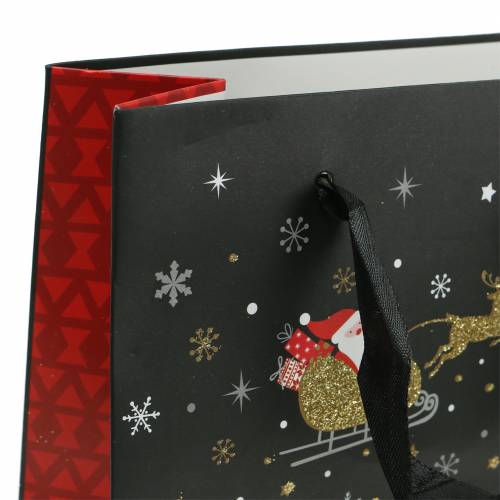 Artículo Bolsa de regalo bolsa de papel Pueblo navideño Al. 30 cm 2 piezas