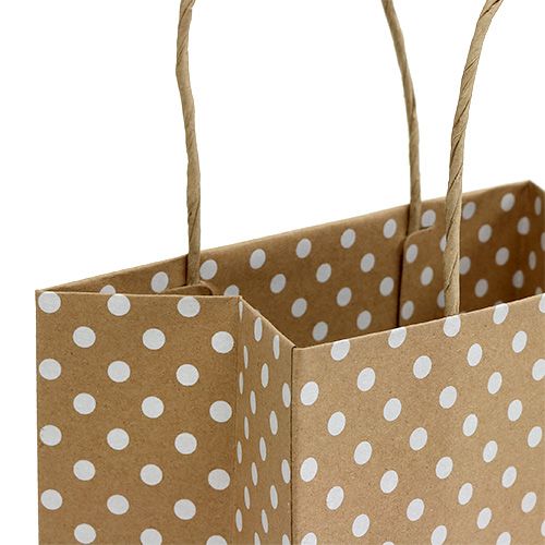 Artículo Bolsa papel lunares 20cm x25cm naturaleza 6pcs