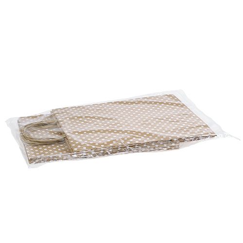 Floristik24 Bolsa papel lunares 20cm x25cm naturaleza 6pcs
