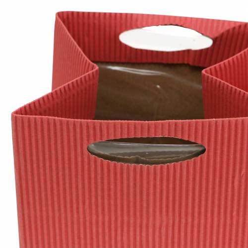Floristik24 Bolsa de papel para macetero mezcla de macetero naranja 10.5cm 12p