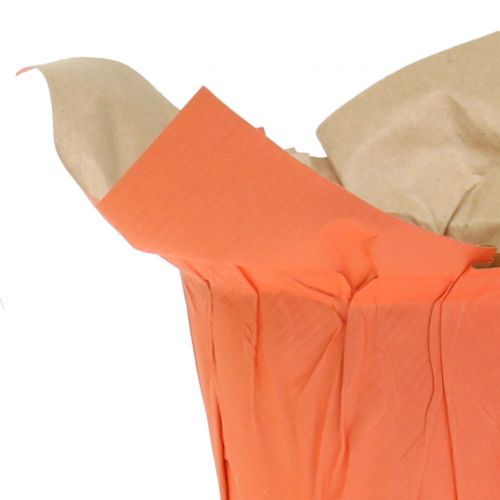 Floristik24 Botes de papel verde, naranja, amarillo Ø12cm 12ud