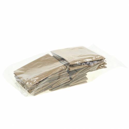 Floristik24 Bolsa de papel maceta jardinera natural 10.5cm 6pcs