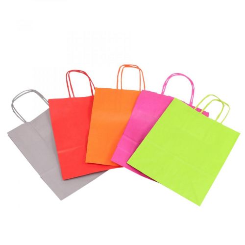 Artículo Bolsa de papel bolsa de regalo papel de colores 18×22×8cm 30p
