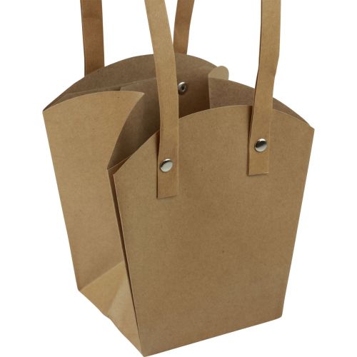 Artículo Bolsas de papel asa macetero papel natural 9,5×9,5×15cm 10uds