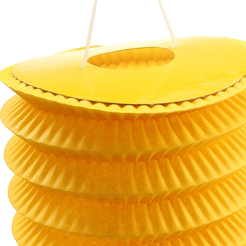 Floristik24 Tren Linterna Amarillo Ø10cm H13cm 8pcs