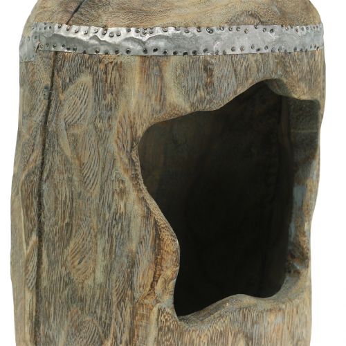 Artículo Escultura decorativa madera de paulonia Ø15cm H39cm