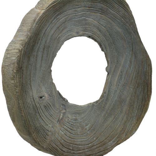 Artículo Escultura decorativa de madera de paulownia gris lavado Al. 60 cm