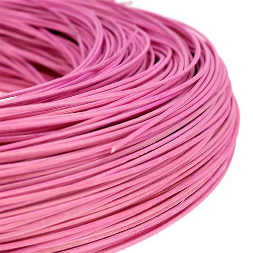 Floristik24 Ratán Rosa claro Ø1,3mm 250g