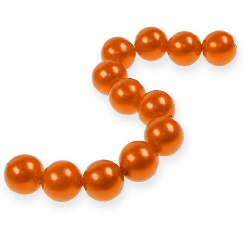 Artículo Perlas decorativas Ø2cm naranja 12p