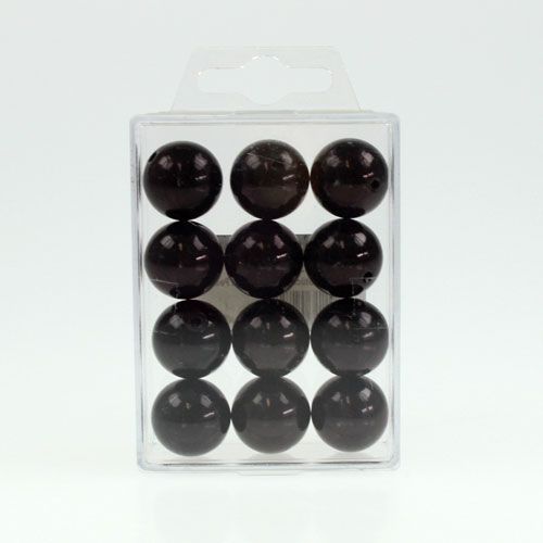 Artículo Cuentas decorativas Ø2cm negro 12 piezas