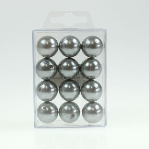 Artículo Cuentas decorativas Ø2cm plata 12 piezas