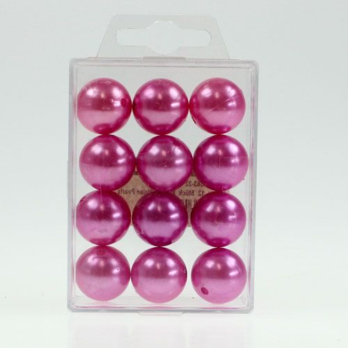Artículo Cuentas decorativas Ø2cm violeta 12 piezas