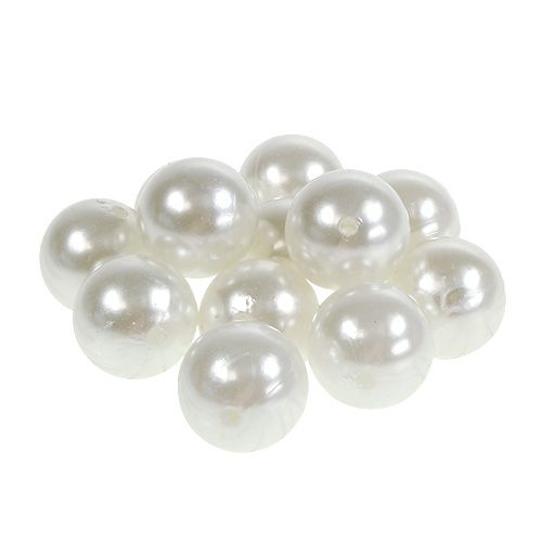 Floristik24 Perlas blancas Ø20mm 200g 50pcs