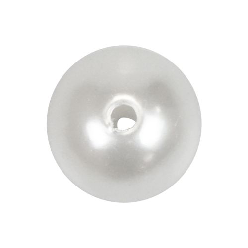 Floristik24 Cuentas decorativas para enhebrar cuentas artesanales blanco 8mm 300g