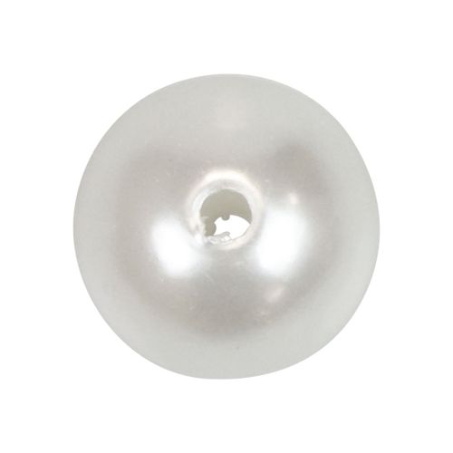 Floristik24 Cuentas decorativas para enhebrar cuentas artesanales blanco 12mm 300g