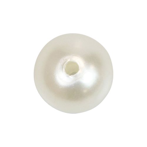 Artículo Cuentas para enhebrar cuentas artesanales blanco crema 12mm 300g