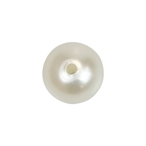 Artículo Cuentas para enhebrar cuentas artesanales blanco crema 8mm 300g