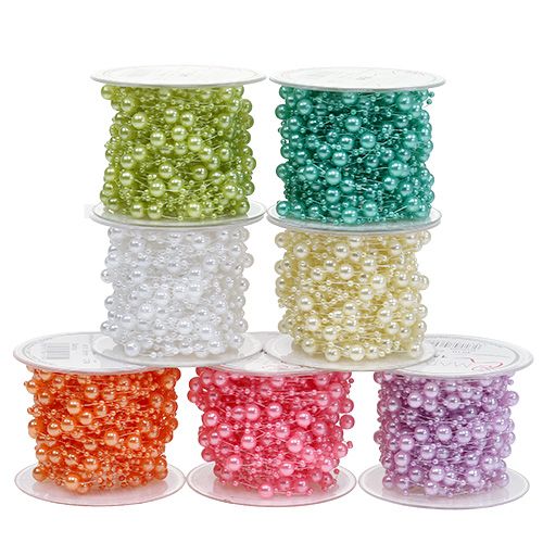 Cinta de perlas 6mm 15m