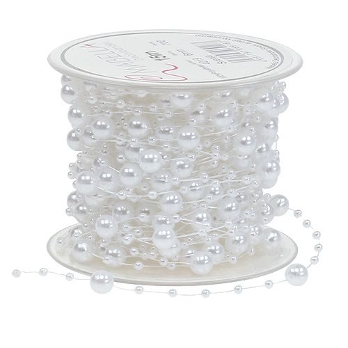 Artículo Cordón perlado blanco 6mm 15m