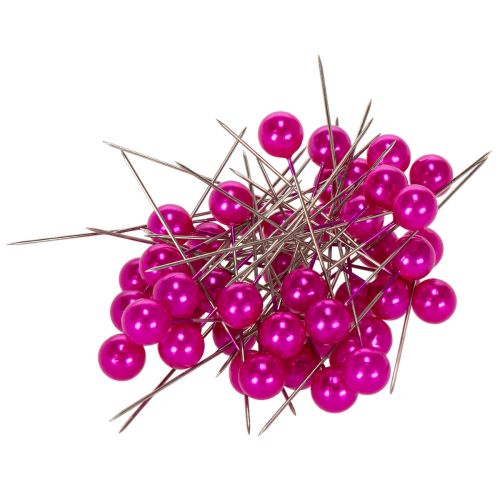 Alfileres Cabeza De Perla Rosa Ø10mm 60mm comprar | Floristik24.es