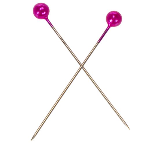 Alfileres de floristería con cabeza de perla, color rosa, Ø4 mm, 40 mm, 150 unidades | Floristik24.es