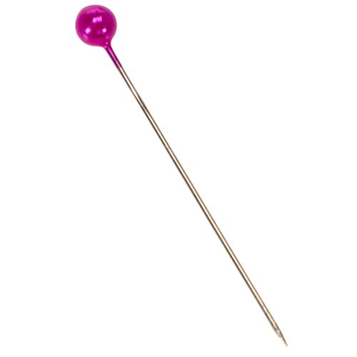 Alfileres de floristería con cabeza de perla, color rosa, Ø4 mm, 40 mm, 150 unidades | Floristik24.es